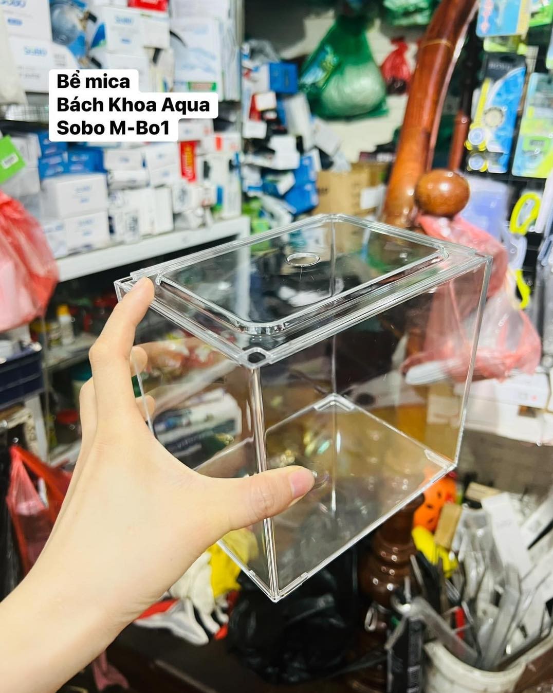 Bể cá Mini Pet Box SOBO M-B01 và M-B02 có đèn led